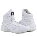 Bota De Treino Musculação Mr Gutt Monocromo Branco - Ref. 008 Bco