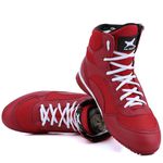 Bota De Treino Musculação Mr Gutt Monocromo Vermelho - Ref. Verm