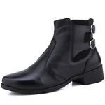 Bota Montaria em Couro Cano Curto Preto - Ref. 1503 Preto