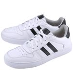 Tênis Pulsse Casual Masculino Mr Gutt em Couro - Ref. 2201-M Branco/Preto