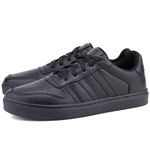 Tênis Pulsse Casual Masculino Mr Gutt em Couro - Ref. 2201-M Preto/Preto