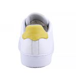 Tênis Sophia Casual Feminino em Couro Mr Gutt - Ref. 2401 Branco/Amarelo