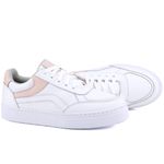 Tênis Pietra Casual Feminino em Couro Mr Gutt - Ref. 2601 Branco/Nude outlet da black 2024