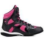 Bota Sporting Treino Fitness Mr. Gutt em Couro Preto Com Rosa - - Ref. 510 Pto/Rosa