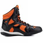 Bota Sporting Treino Fitness Mr. Gutt em Couro Preto Laranja - - Ref. 510 Pto/Laranja