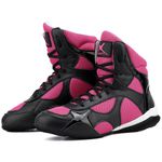 Bota Treiner Fitness Mr. Gutt em Couro Rosa Preto - Ref. 610 Pto/Rosa