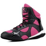 Bota Treiner Fitness Mr. Gutt em Couro Rosa Preto - Ref. 610 Pto/Rosa