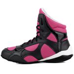 Bota Treiner Fitness Mr. Gutt em Couro Rosa Preto - Ref. 610 Pto/Rosa