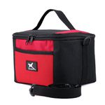 Bolsa Térmica Fitness Marmita - Preto e Vermelho - Ref. 1002 Pto/Verm