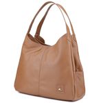 Bolsa Sacola Couro Mr Gutt De Ombro Chocolate - Ref. 811 Choc