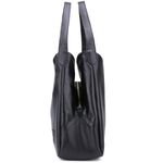 Bolsa Sacola Couro Mr Gutt De Ombro Preta - Ref. 811 Pto