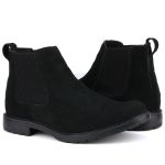 Botina Country Masculina Mr. Gutt Chelsea Toda Preta Clássica Ref. 411-Preta