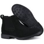 Botina Country Masculina Mr. Gutt Chelsea Toda Preta Clássica Ref. 411-Preta