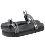 Sandalia Papete Mr. Gutt Strass Preto