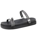 Sandalia Papete Mr. Gutt Strass Preto