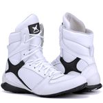 Bota Fitness De Treino Musculação Mr Gutt Branca - Ref. 015 Branco/Preto