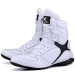 Bota Fitness De Treino Musculação Mr Gutt Branca - Ref. 015 Branco/Preto