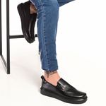 Sapato Iate Masculino Slip On Preto