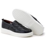 5508 Slipp On Masculino Milano Tresse Manual Comfort Preto