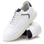 5512 Sapato Masculino Casual Milano Comfot Branco Marinho 