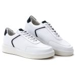 5512 Sapato Masculino Casual Milano Comfot Branco Marinho 