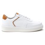 5512 Sapato Masculino Casual Milano Comfot Branco Castor