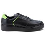 5512 Sapato Masculino Casual Milano Comfot Preto Verde