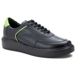 5512 Sapato Masculino Casual Milano Comfot Preto Verde