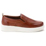 5514 Sapato Masculino Em Couro Slip On Milano Castor