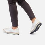 Sapato Loafer Elite Couro Premium Branco Chelsea