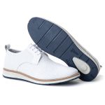 Loafer Elite Couro Premium Chelsea Branco
