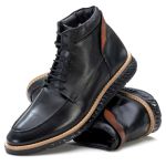 Loafer Elite Couro Premium Comfort All Black