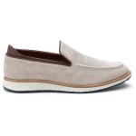 Sapato Masculino Elite Couro Premium Camurça Areia