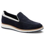 Sapato Masculino Elite Couro Premium Camurça Marinho