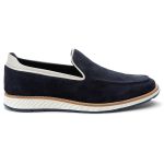 Sapato Masculino Elite Couro Premium Camurça Marinho