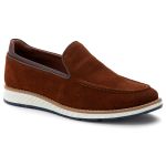 Sapato Masculino Elite Couro Premium Camurça Castor