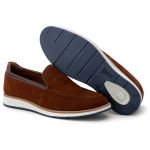 Sapato Masculino Elite Couro Premium Camurça Castor