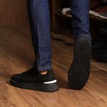 18001 Nobuck Preto Olimpo Preto/Branco