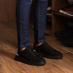 18001 Nobuck Preto Olimpo Preto/Branco