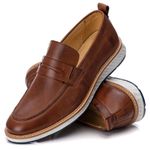 Loafer Elite Couro Premium Castor 9001 