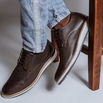 Loafer Elite Couro Premium Trice Cafe 