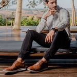 Loafer Elite Couro Premium Comfort Castor