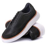 7708 Comfort/Nobuck Preto/Preto Alaska Branco