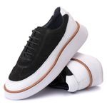 7708 Nobuck/Comfort Preto/Branco Alaska Branco