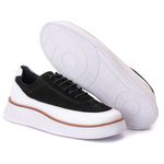 7708 Nobuck/Comfort Preto/Branco Alaska Branco