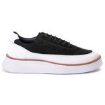 7708 Nobuck/Comfort Preto/Branco Alaska Branco