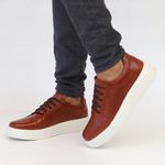 4023 Sapato Masculino Milano Comfort Trice Castor