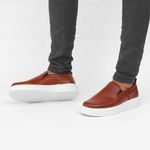 5511 Sapato Masculino Slip On Milano Castor