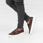 5511 Sapato Masculino Slip On Milano Café