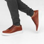 4023 Sapato Masculino Milano Comfort Trice Castor